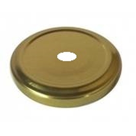 TAPA MET. DORADA C/A 63 mm  x24