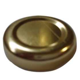 TAPA MET. DORADA CIEGA 38 mm. x 56