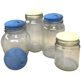 TAPA FRASCO PELOTA C/AGUJERO X 24