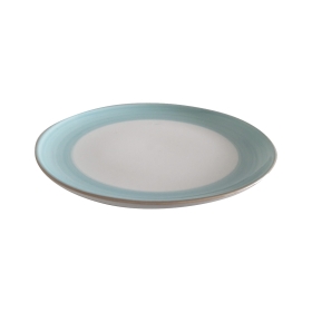 PLATO POSTRE 20,5cm CERAMICA CELESTE (CPP01C)