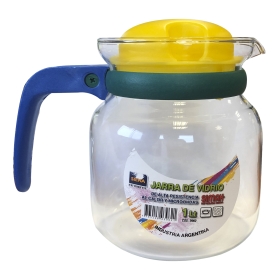 JARRA VIDRIO 1L P/LLAMA Y MICROONDA (3962)