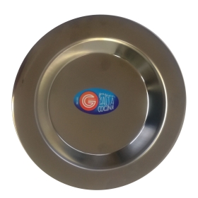 PLATO HONDO ACERO 22CM INOX