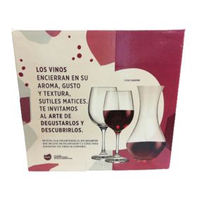 KIT DECANTER 950cc+ 2 COPA BARONE 490cc(165603)