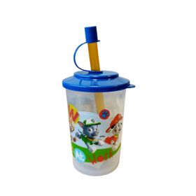 VASO TAPA SORBETE PAW PATROL