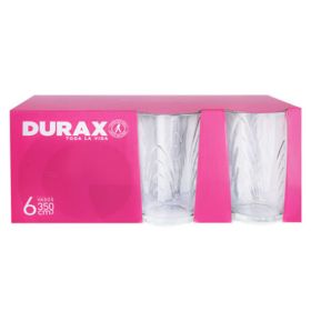 VASO CORALINE 350 ml 8 PACK x 6 (TVE 1116)
