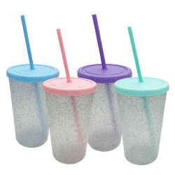 VASO C/SORBETE 600 cc,GLITTER
