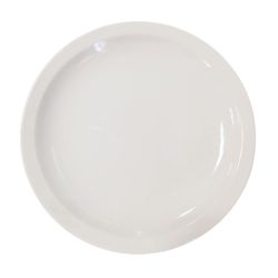 PLATO PLAYO 25 cm. PORCELANA BCO. (1025)