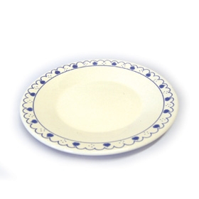 PLATO POSTRE CORAZON LOZA(7150