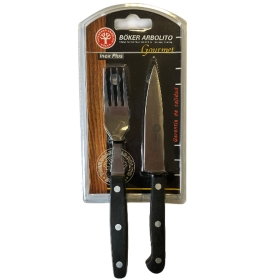 CUCHILLO Y TENEDOR CACHAS POM BL