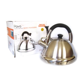 PAVA SILBADORA ACERO 2.5(KT130