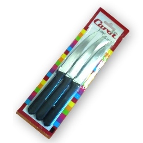 CUCHILLO MESA C/N BLISTER x 3 (41003 )